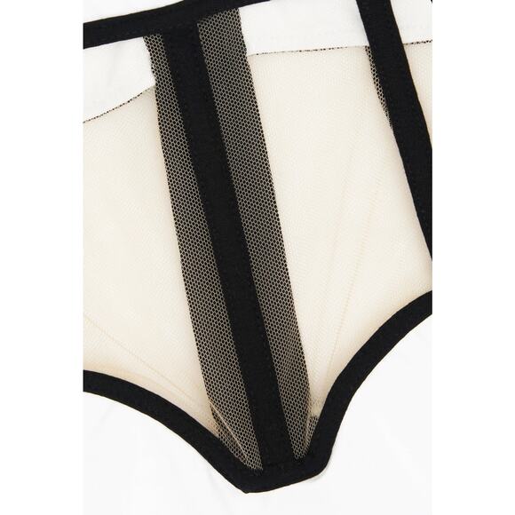 ANGELA MINI CORSET DRESS | WHITE | Size Medium - Picture 3 of 4